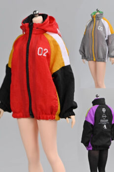 1:6 Scale Evangelion Thin Fabric Windbreaker Jacket Model For 12" Phicen TBLeague BJD
