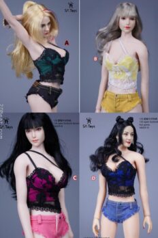 1:6 Scale SA Toys SA029 Female Lace Bras Shorts Pants Clothes