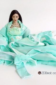 1/6 Ancient Chinese Female Cyan Dress JPAA100 for Ud, Phicen, Jiaoudoll