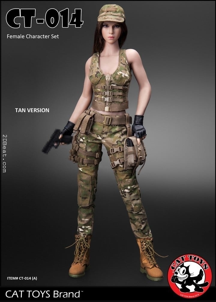 Fire Girl Toys 1/6 FG048-B Tactical Female Shooter Black Clothing F 12  Figure