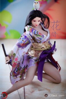VUSLA 1/12 Scale Figure Doll Clothes, Japanese Kimono Dress