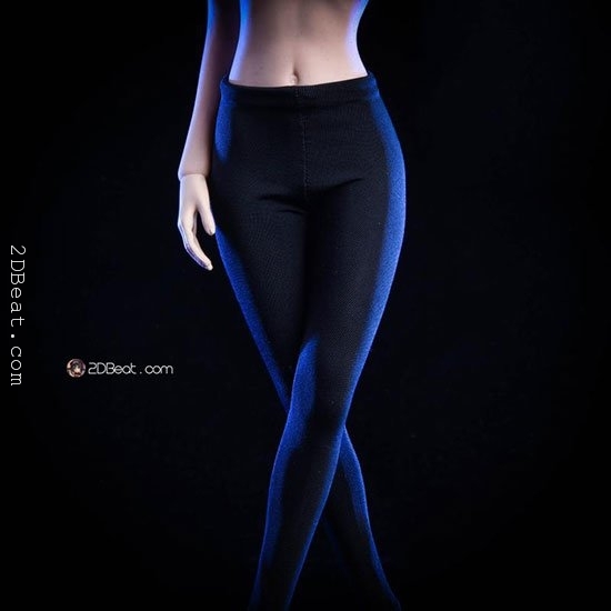 1/12 Black High Collar Tights Sneak Clothes For 6'' Female Figure Body Doll