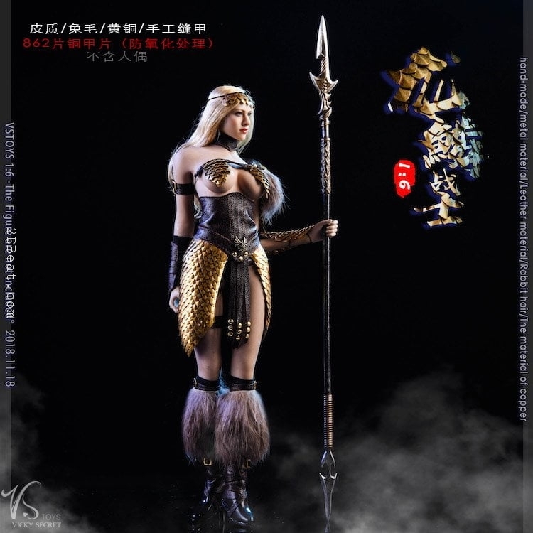 Trang phục VSTOYS 18XG32 Dragon Scale Female Warrior Scale 1/6
