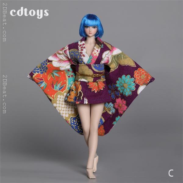 1/12 scale CDTOYS CD016 Yukata, Kimono Sleeve Outfit Short Ver