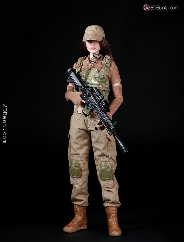 Fire Girl Toys FG004 1/6 Tan Tactical Female Shooter Accessory * 2DBeat ...