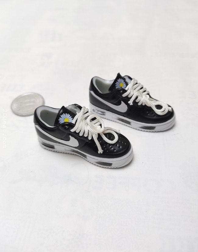 [In-Stock] 1/6 Scale Nike Air Force 1 Low G-Dragon Peaceminusone Para-Noise Shoes Model