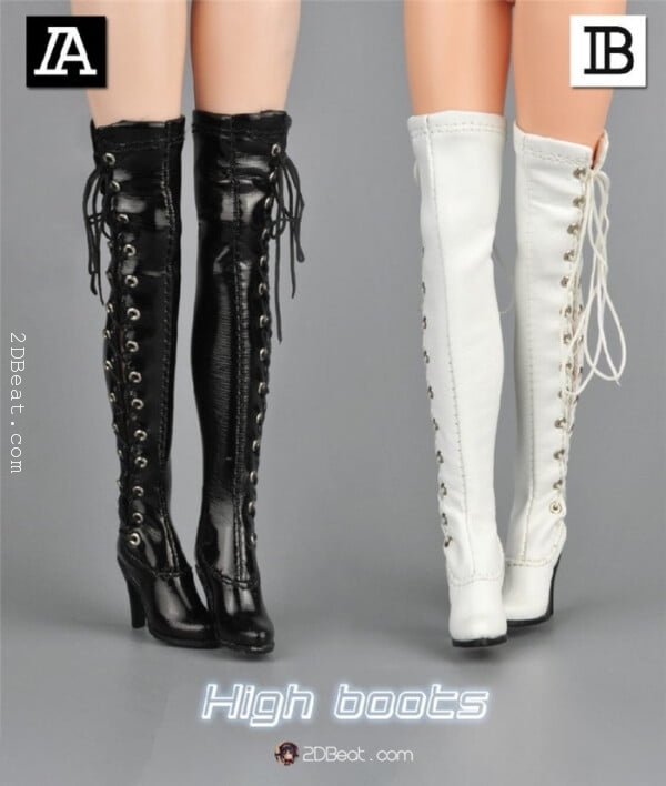 A58-05 O 1/6 Scale Long Boots Girl Size HOT TOYS CITY DID 