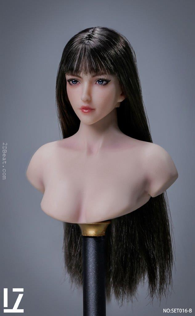 1/6 scale LZ TOYS LZ-SET016B Female Head Sculpt Brown Hair