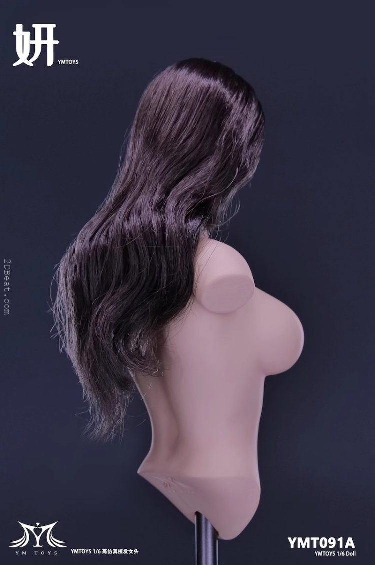 1/6 Scale YMTOYS YMT091 Implanted Hair Yan Female Head Sculpt