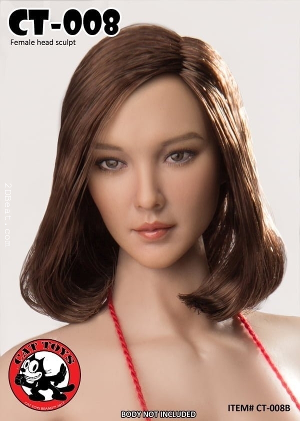 1/6 Scale Female Head Sculpt American CT008C For PHICEN Hot Toys Figure U.S.A. 