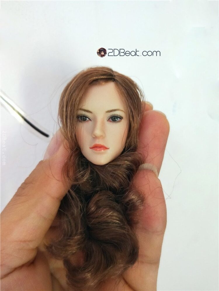 SUPER DUCK Female Brown Long Hair Head Sculpt 1:6 Scale Fit 12" Action Figure