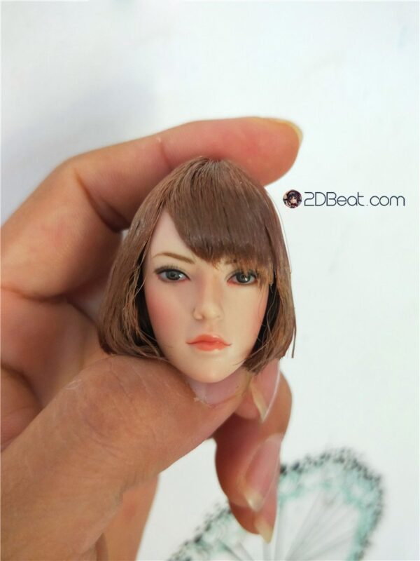 [In-Stock] Head Sculpt 1/6 SUPER DUCK European American Female Brown Short Hair