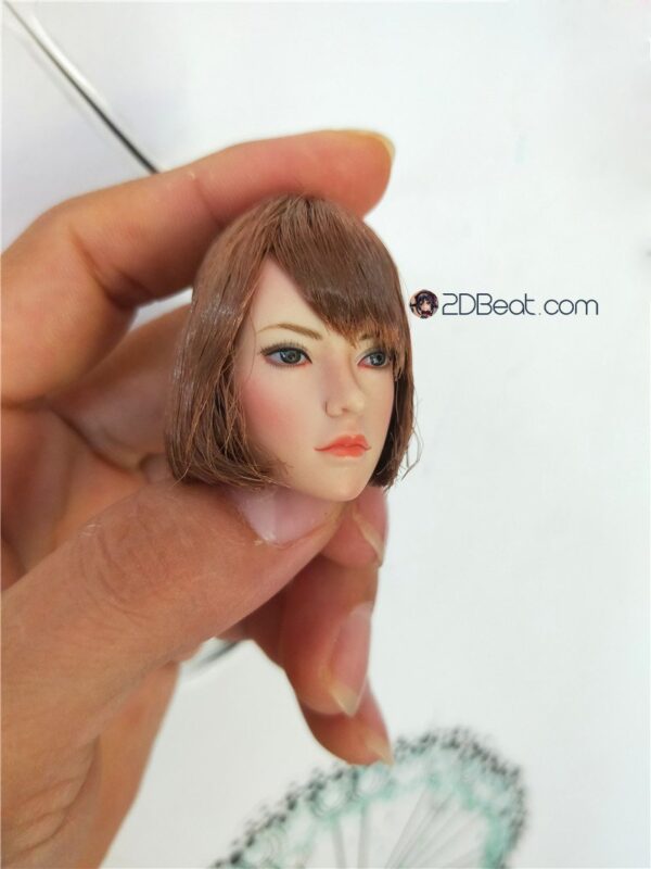 [In-Stock] Head Sculpt 1/6 SUPER DUCK European American Female Brown Short Hair