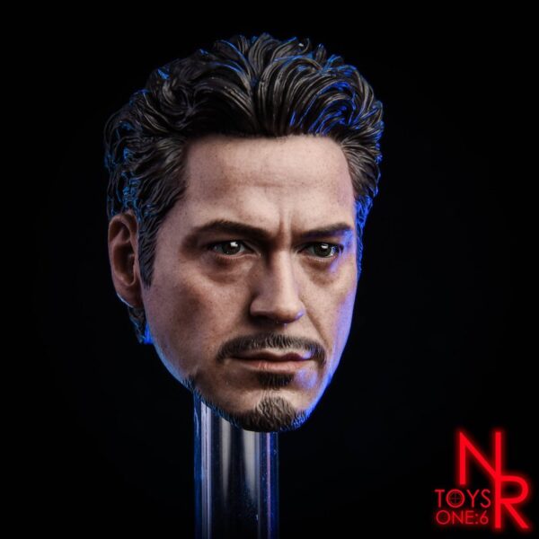 Head 1/6 MK5 2.0 Tony Stark Damaged Ver.