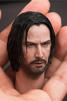 [Có Sẵn] Head nam 1/6 John Wick (Keanu Reeves) 2 kiểu tóc chính hãng SOOSOOTOYS