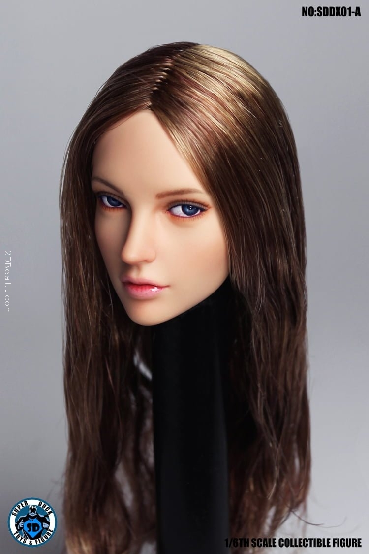 Super Duck 1/6 Female Head Rolling Eye SDDX01 A For PHICEN Pale 12" Figure ❶USA❶ 