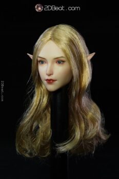 Super Duck Elf Female 1/6 Head Sculpt Interchangeable Ears / Blonde Hair
