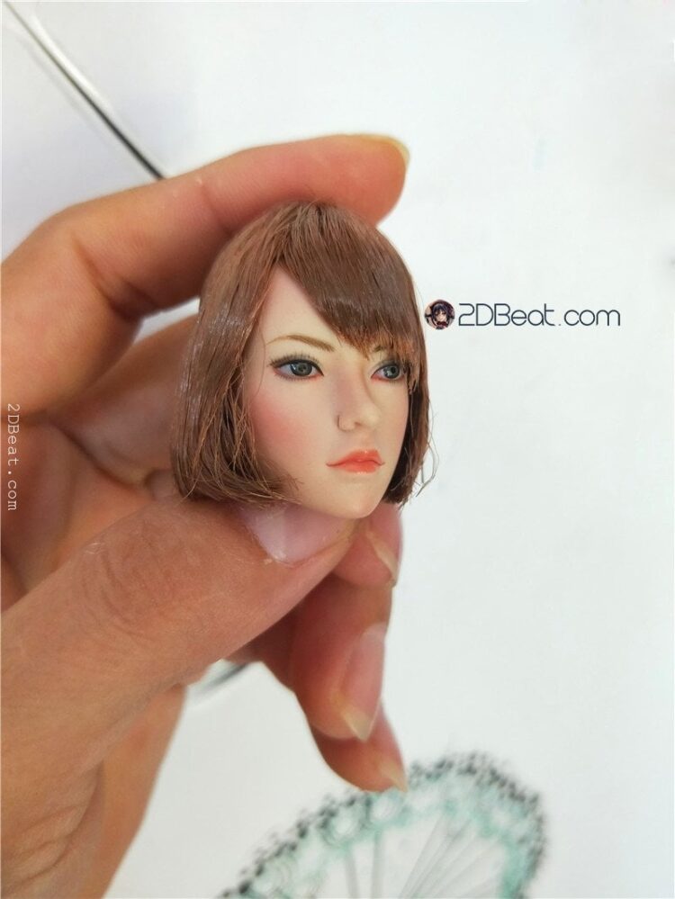 [In-Stock] Head Sculpt 1/6 SUPER DUCK European American Female Brown Short Hair