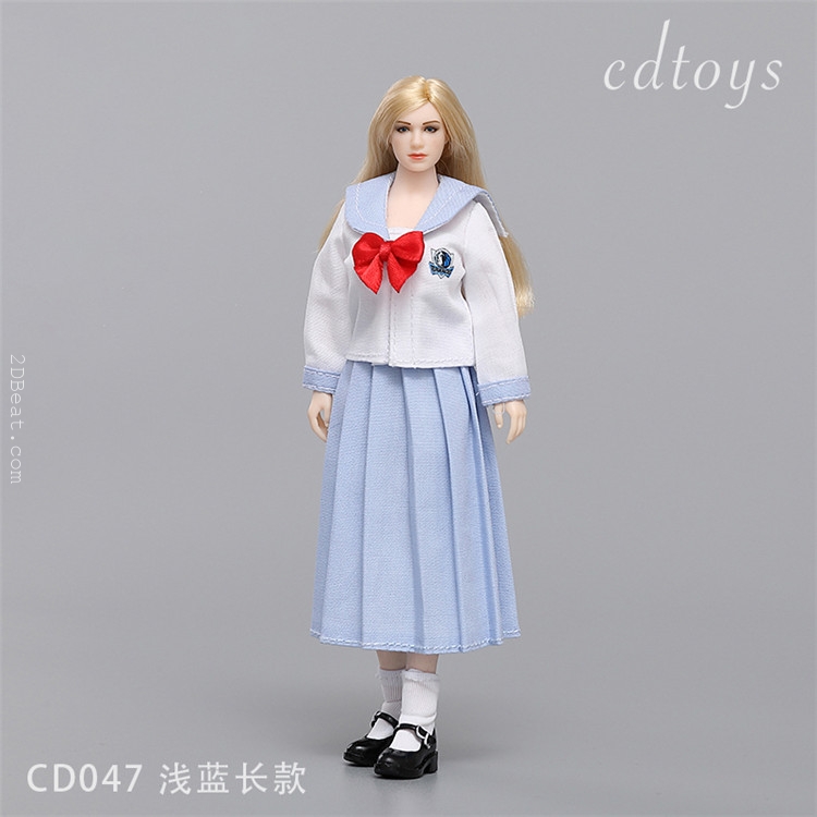 1/12 Scale CDtoys 047 Female Sailor Uniform Clothes Set Fit 6 action  figure * 2DBeat Hobby Store