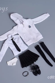 1/6 Scale CDtoys 051 School Uniform Maid Clothes Set Fit 12″ Female PH TBL Bodies