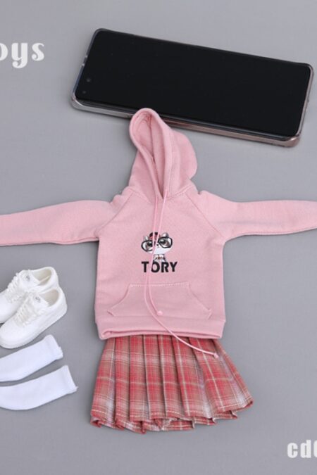 1/6 Scale CDTOYS CD017 Hoodie Pleated Skirt Clothes Set Fit 12" Female PH TBL HT Body