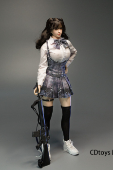 1/6 Scale CDtoys M014 Girl Tactical JK Dress Uniform Clothes Suit Fit 12" Female PH Body