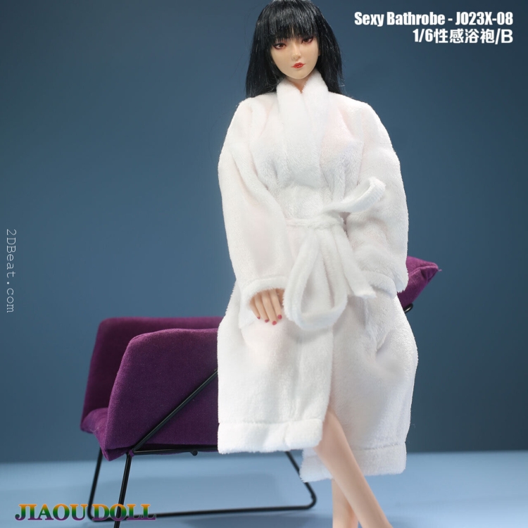 1/6 Scale Jiaou Doll JD-JO23X-08 White Black Bathrobe * 2DBeat Hobby Store