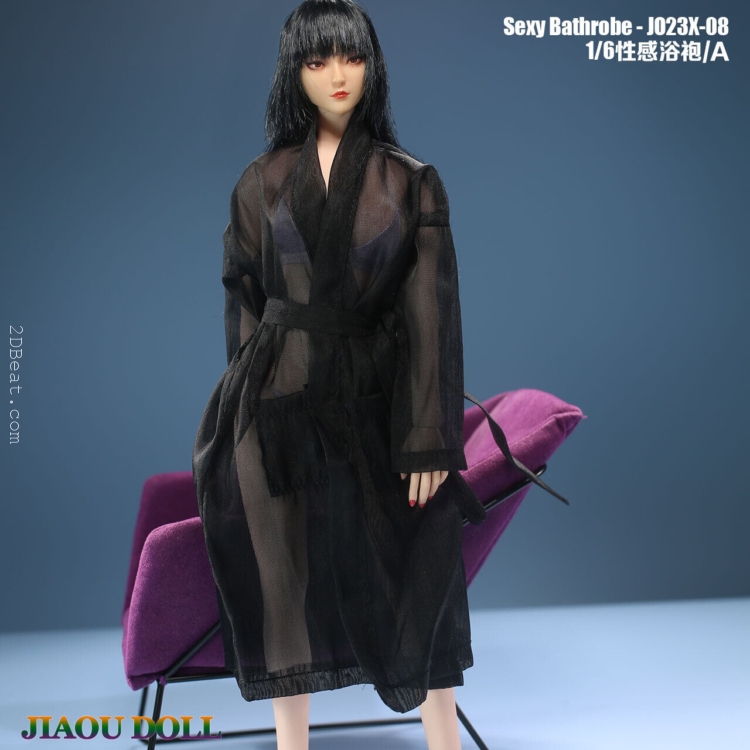 1/6 Scale Jiaou Doll JD-JO23X-08A Black Bathrobe * 2DBeat Hobby Store