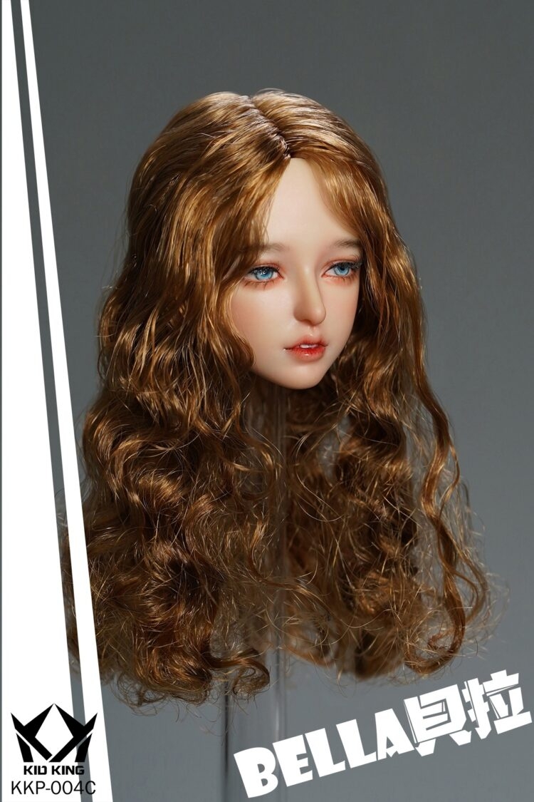 KKP004 - NEW PRODUCT: KID KING - BELLA-eyelash transplant head sculpt (#KKP004, ABCD) 13187