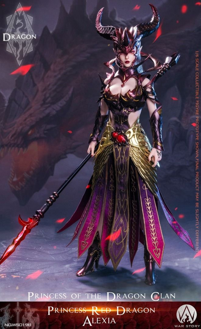 WAR STORY 1/6ドラコン プリンセス アレクシア レッド版WS019B 1/6 Scale WAR STORY WS019B Dragon Princess – Red Dragon