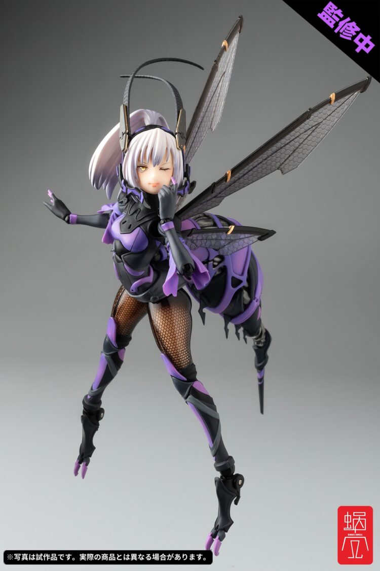 1/12 Scale Snail Shell Wasp Action Figure - BEE-04R Argidae Girl Ruririn - Image 10