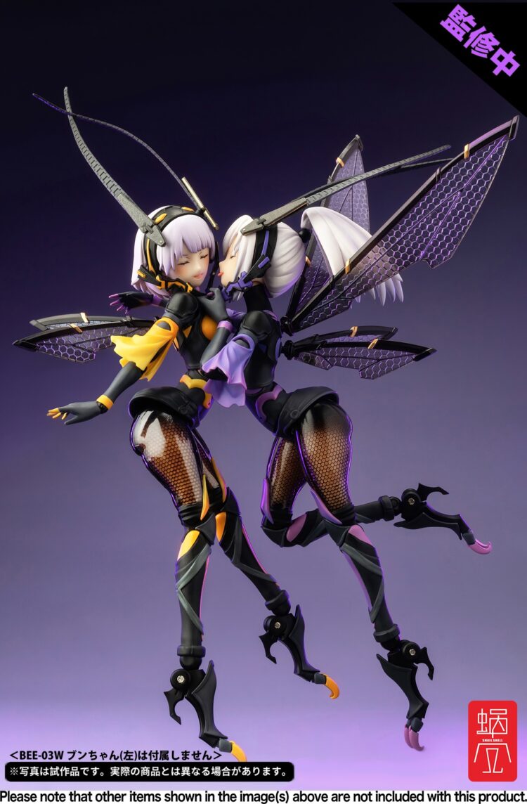 1/12 Scale Snail Shell Wasp Action Figure - BEE-04R Argidae Girl Ruririn - Image 28