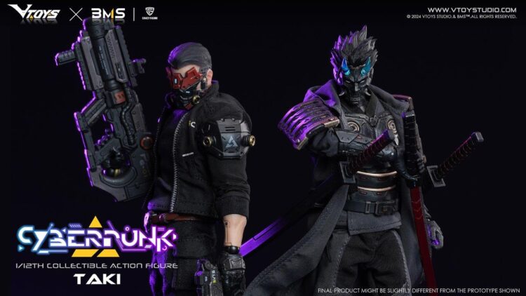 1/12 Scale VTOYS X BMS VSD010 Cyberpunk Samurai Taki Boxed action figure - Image 13