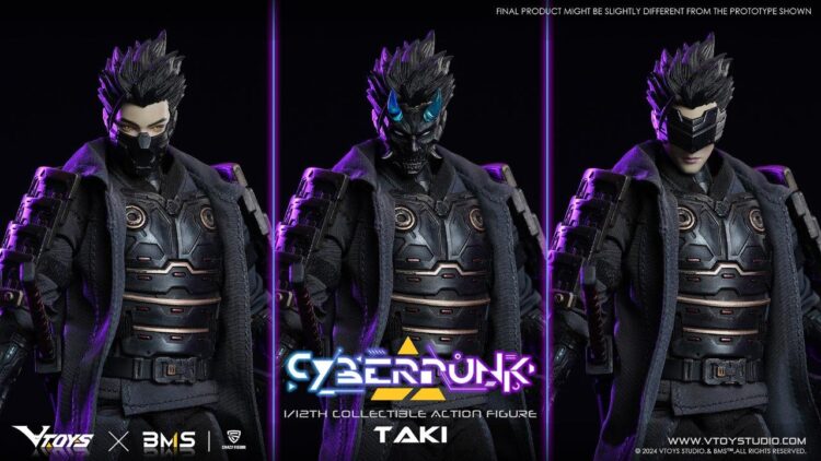 1/12 Scale VTOYS X BMS VSD010 Cyberpunk Samurai Taki Boxed action figure - Image 12