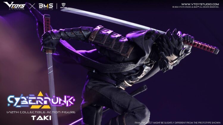 1/12 Scale VTOYS X BMS VSD010 Cyberpunk Samurai Taki Boxed action figure - Image 11