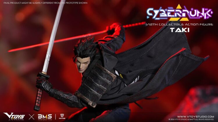 1/12 Scale VTOYS X BMS VSD010 Cyberpunk Samurai Taki Boxed action figure - Image 10