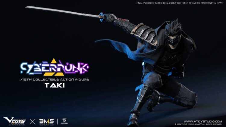 1/12 Scale VTOYS X BMS VSD010 Cyberpunk Samurai Taki Boxed action figure - Image 8