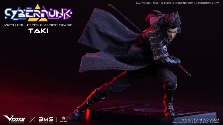 1/12 Scale VTOYS X BMS VSD010 Cyberpunk Samurai Taki Boxed action figure - Image 7