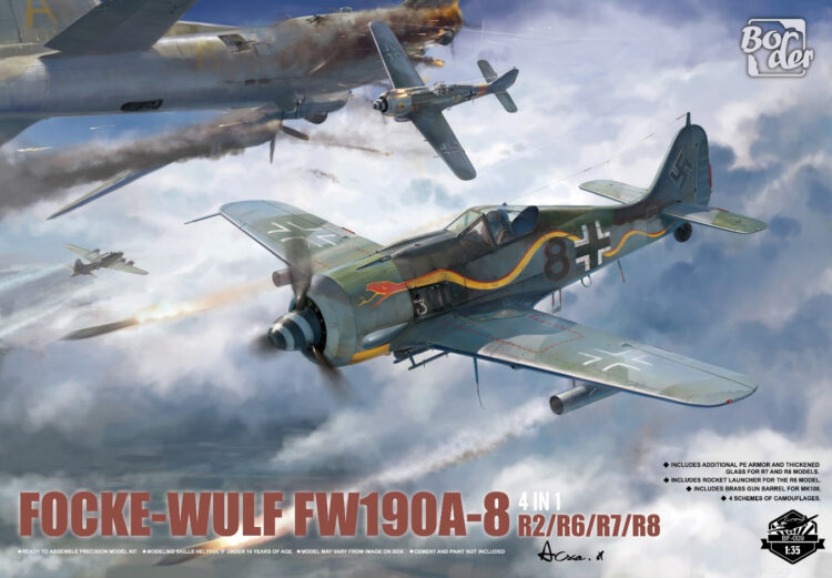 1/35 Scale Border Model BDMBF009 Focke-Wulf Fw190A-8R2/R6/R7/R8 (4in1)