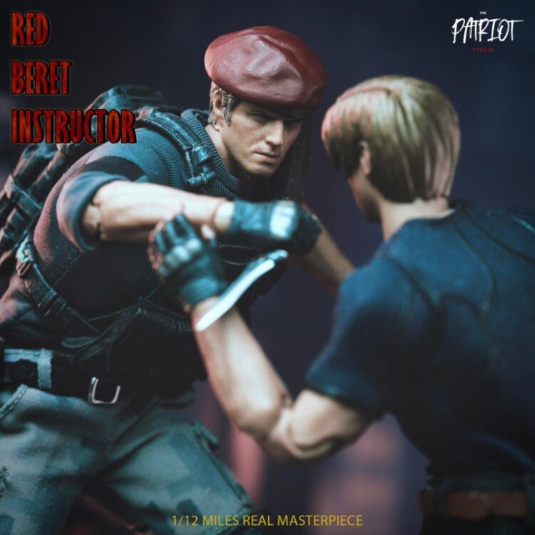 1/12 scale Patriot Studio Resident Evil Jack Krauser Red Beret Instructor action figure - Image 20