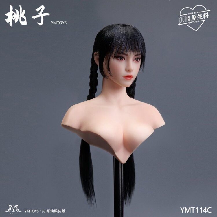 YM Toys 1/6 Taozi Female HeadSculpt with Movable Eyes Deer - Image 14