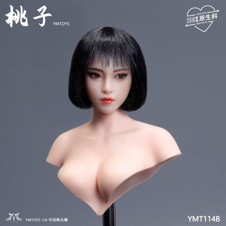 YM Toys 1/6 Taozi Female HeadSculpt with Movable Eyes Deer - Image 7