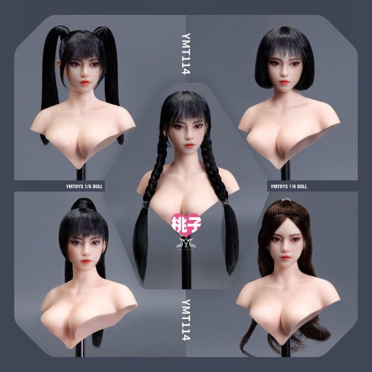 YM Toys 1/6 Taozi Female HeadSculpt with Movable Eyes Deer - Image 23