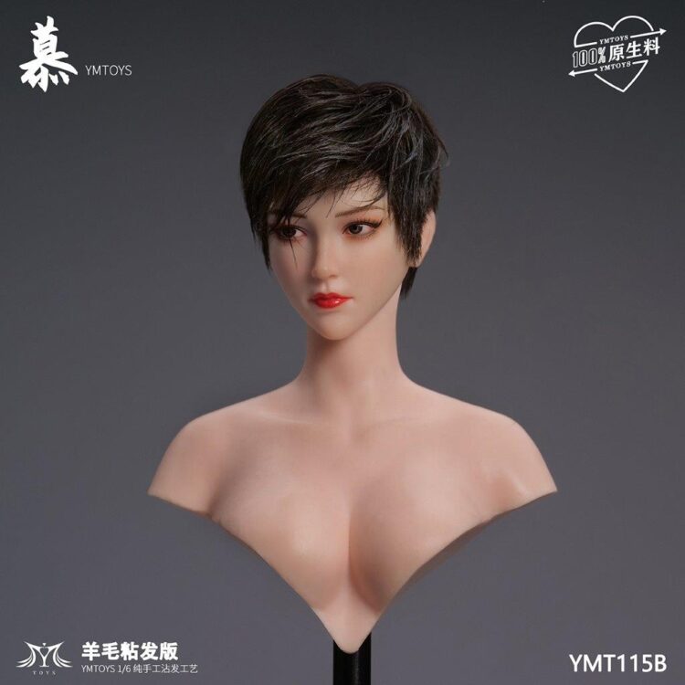 YM Toys 1/6 Wool Viscose Hair Version of Mu Female Head Sculpt - Image 8