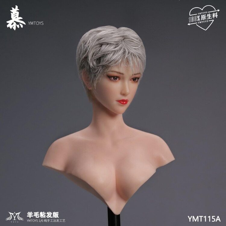 YM Toys 1/6 Wool Viscose Hair Version of Mu Female Head Sculpt - Image 5