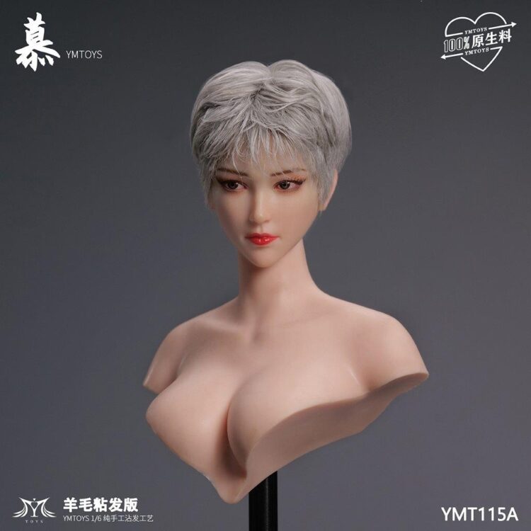 YM Toys 1/6 Wool Viscose Hair Version of Mu Female Head Sculpt - Image 4