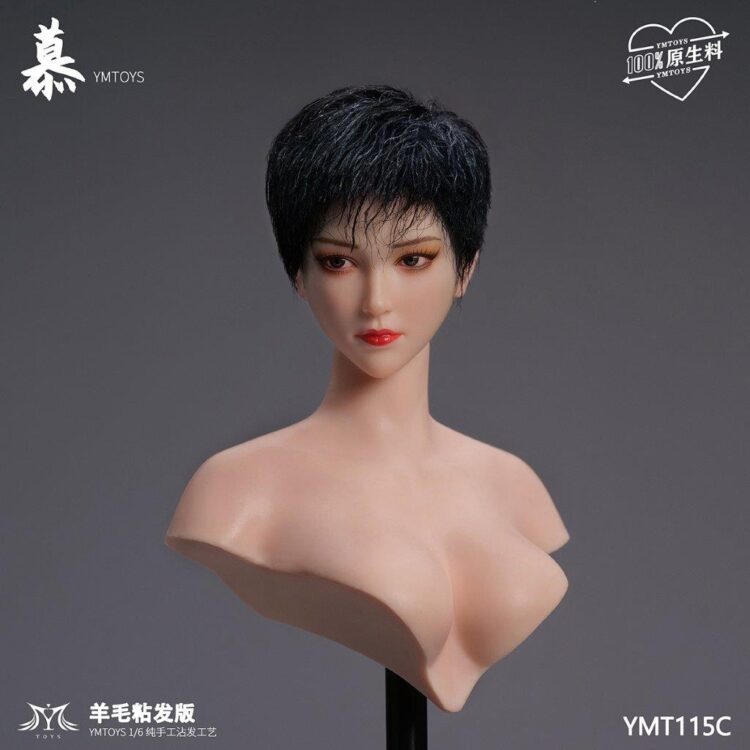 YM Toys 1/6 Wool Viscose Hair Version of Mu Female Head Sculpt - Image 14