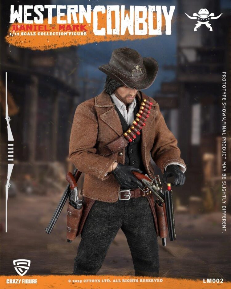 1/12 Scale Crazy Figure LM002 Western Cowboy Action Figure - Image 4