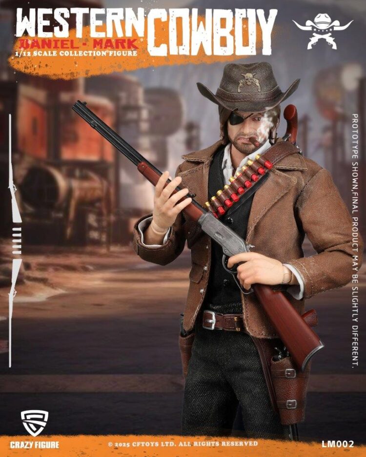 1/12 Scale Crazy Figure LM002 Western Cowboy Action Figure - Image 5