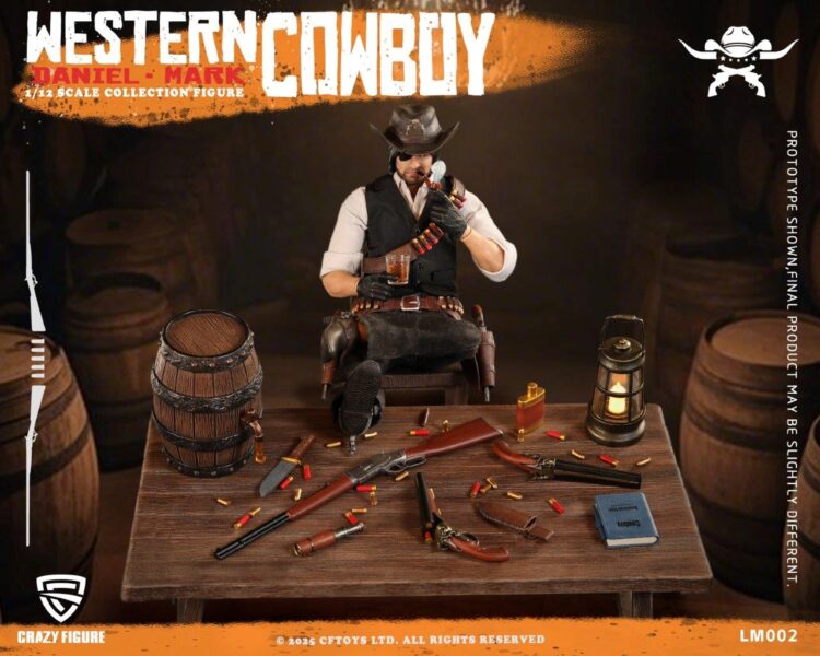 1/12 Scale Crazy Figure LM002D Western Cowboy Deluxe Version Figure - Image 6